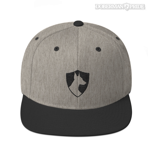 Crest Snapback Hat - Grey/ Black