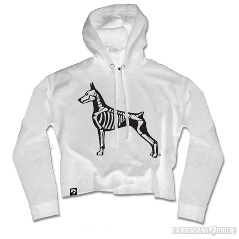 Bones Crop Hoodie