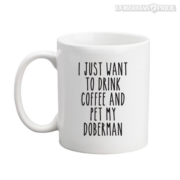 Caffeine and Dobermans Coffee Mug