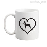 Heart On Coffee Mug