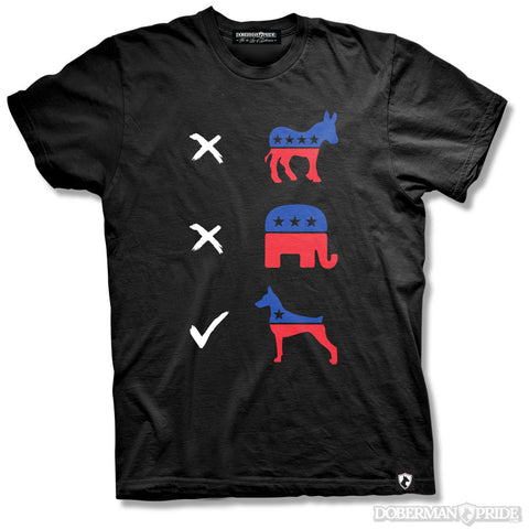 Vote Doberman Unisex Tee